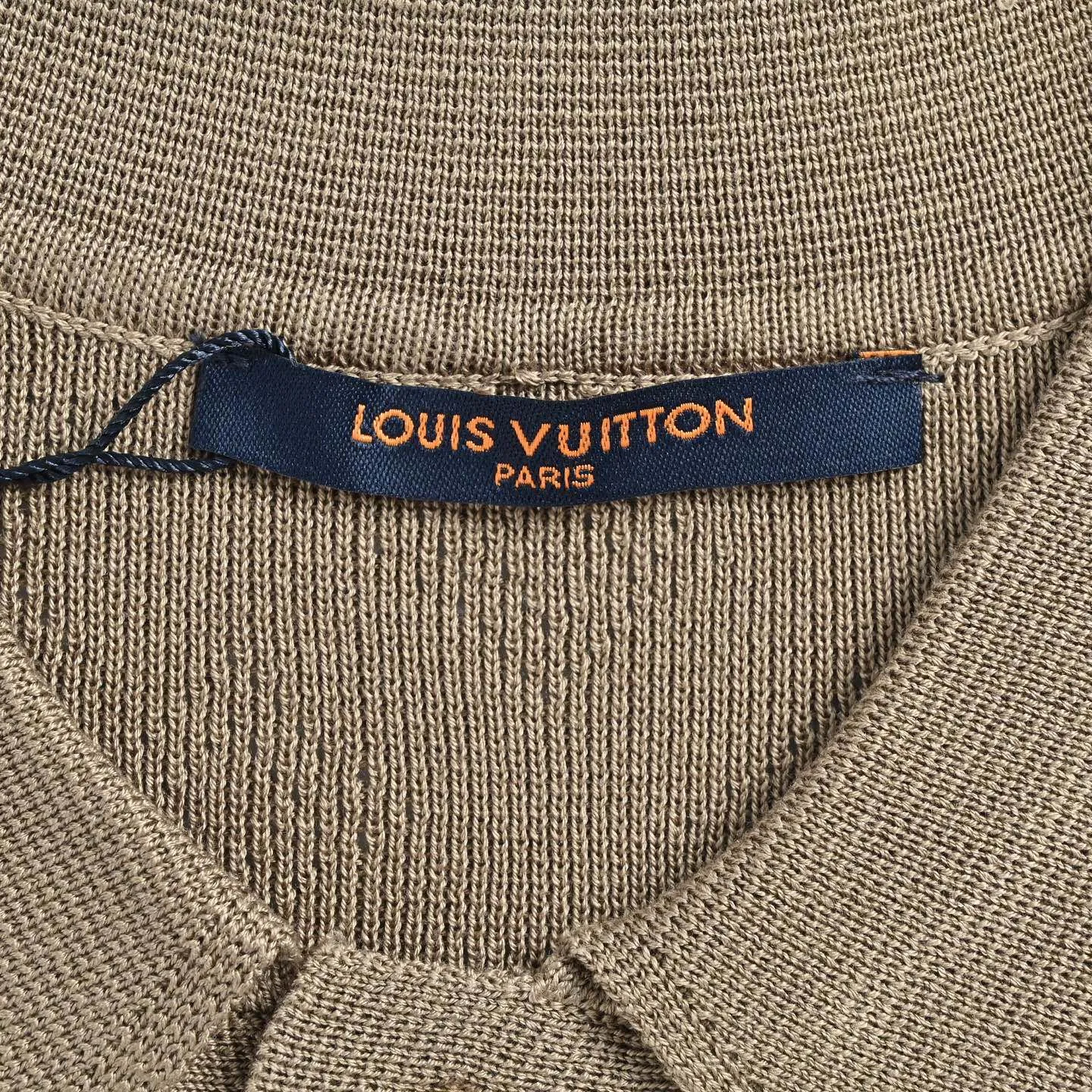 Louis Vuitton/Louis Vuitton 26ss hollow presbyopic knitted Polo short sleeves